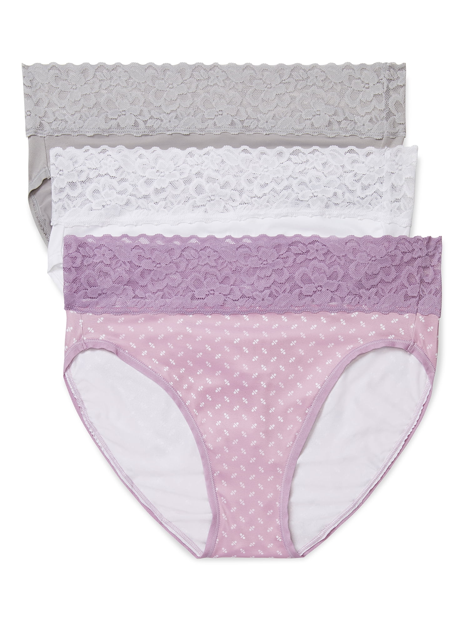 Hanes Women's Stretch Cotton Bikini Underwear, 10-Pack Assorted 5