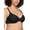 BLACK, variant on Warners Blissful Benefits Women's Side and Underarm Smoothing Lace Unlined Bra