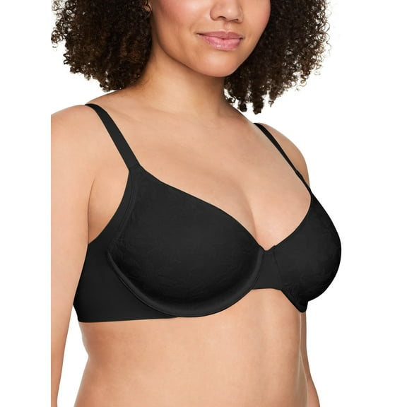 Warners Blissful Benefits Women's Side and Underarm Smoothing Lace Unlined Bra