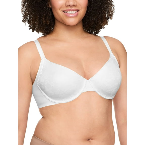 Warners Blissful Benefits Women's Side and Underarm Smoothing Lace Unlined Bra