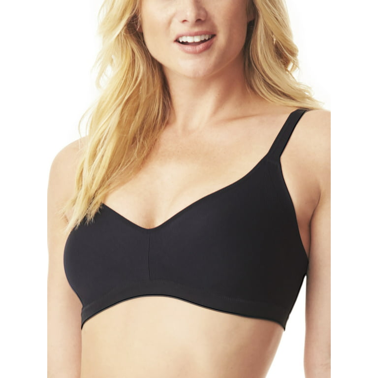 Warner's Women's Blissful Benefits Underarm-Smoothing with Seamless Stretch  Wireless Lightly Lined Comfort Bra Rm3911w