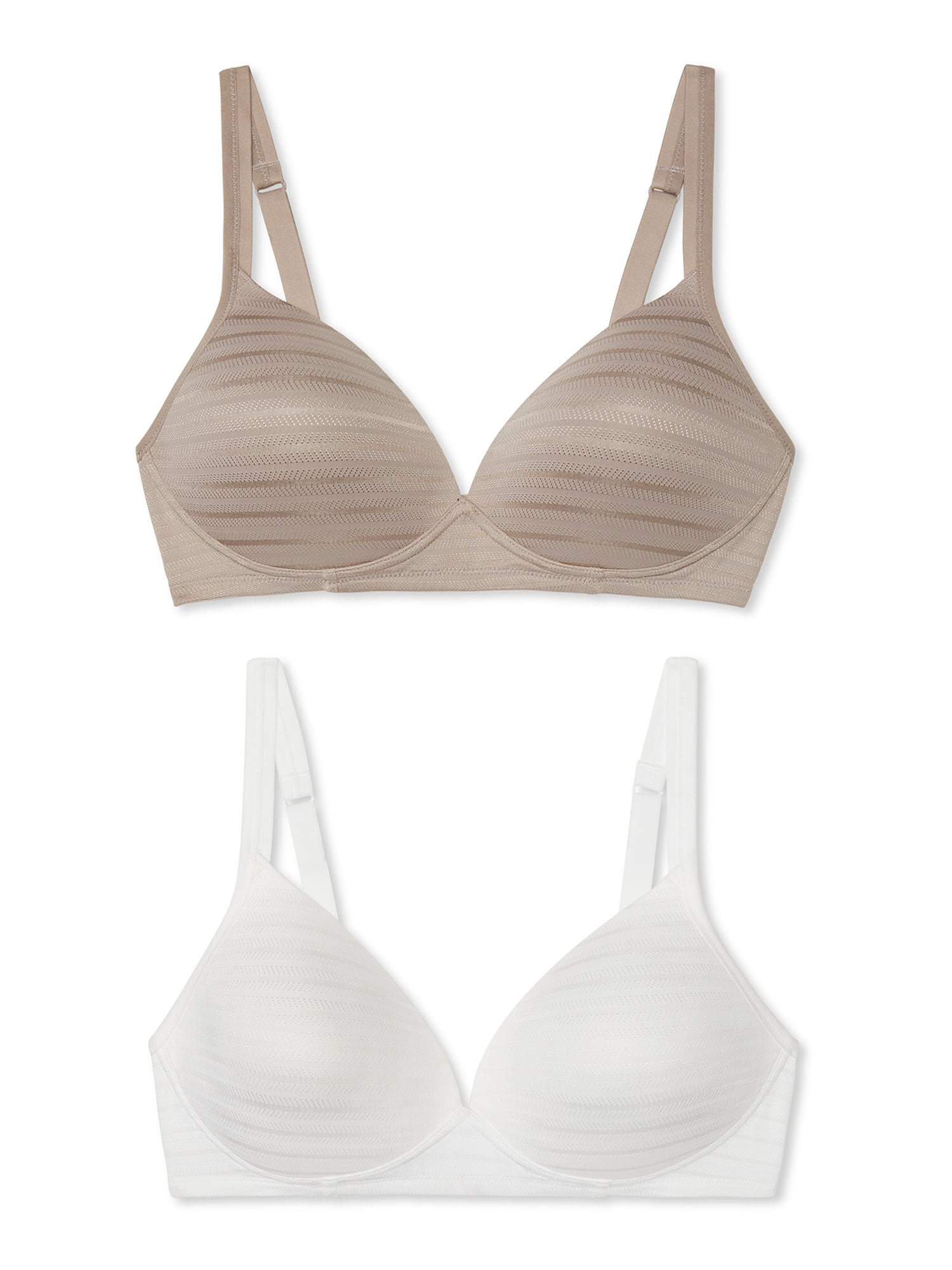 Buy Flair Non-Padded Non-Wired Full Coverage Spacer Cup T-shirt Bra in White  - Cotton Rich Online India, Best Prices, COD - Clovia - BR1280P18