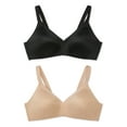 thumbnail image 1 of Warners® Blissful Benefits Wireless Lightly Lined T-Shirt Bra 2-Pack 04011W, 1 of 4