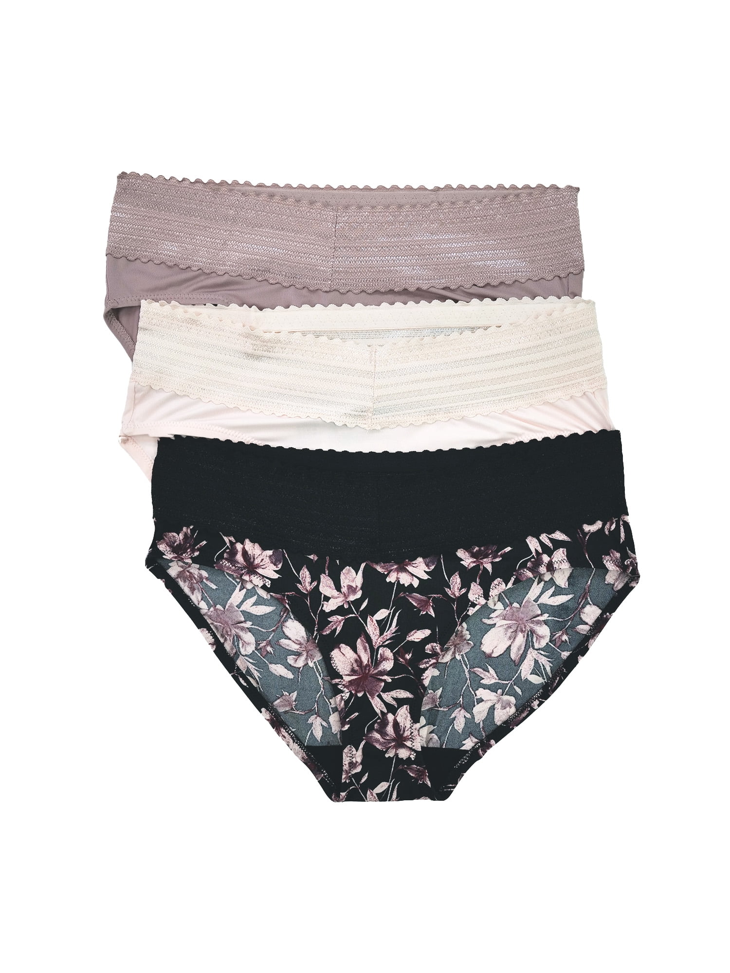 Warners® Blissful Benefits Women's Dig-Free Micro Lace Hipster 3-Pack, Sizes S-3XL