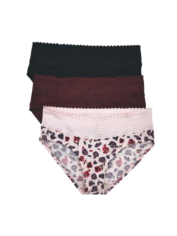 Warners® Blissful Benefits Women's Dig-Free Micro Lace Hipster 3-Pack, Sizes S-3XL