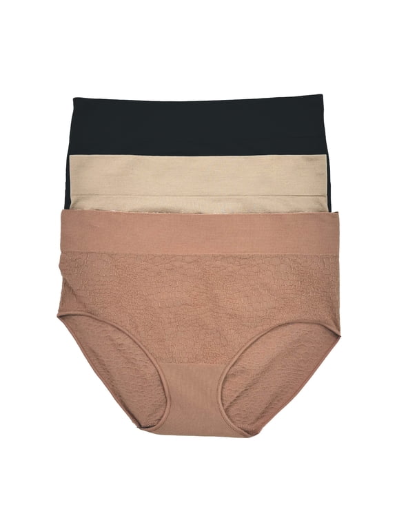 Warners® Blissful Benefits Women's Dig-Free Seamless Brief 3-Pack, Sizes S-3XL