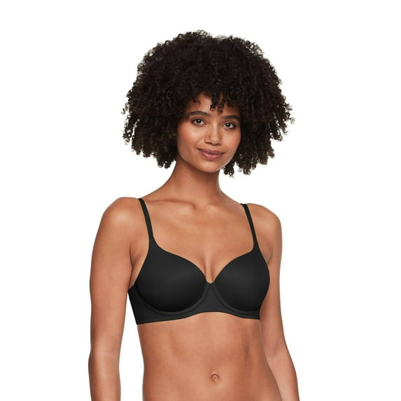 Warners Cloud 9® Easy Size™ Underwire T-Shirt Bra RA1051A Color: Black Size: LARGE