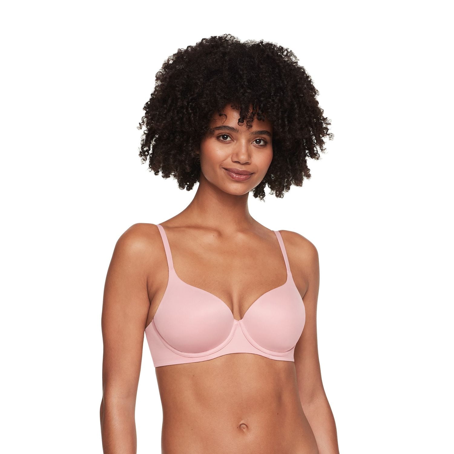 Warners Cloud 9 Easy Size Underwire T-Shirt Bra RA1051A Color: Blush Size: SMALL