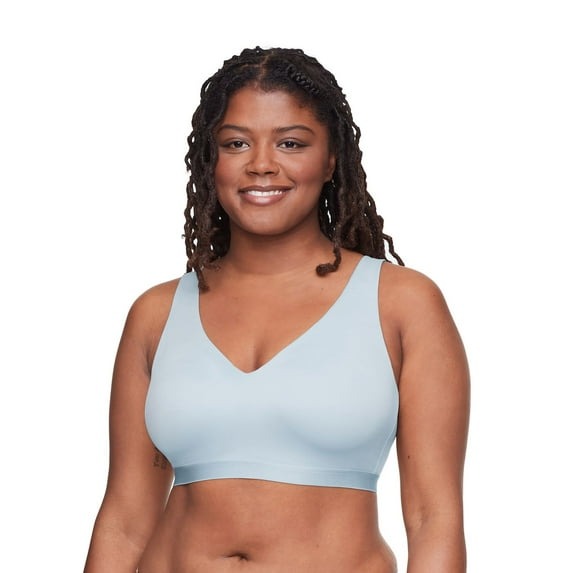 Warners Cloud 9® Super Soft, Smooth Invisible Look Wireless Lightly Lined Comfort Bra RM1041A Color: Dusty Blue Size: XX LARGE