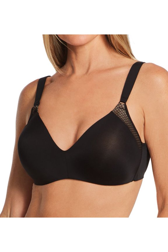 Women's Warner's RN2771A Cloud 9 Pillow Soft Wire-Free Bra with Lift (Rich Black 36A)
