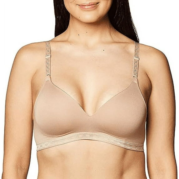 Warners Cloud 9® Super Soft Wireless Lightly Lined Comfort Bra 1269 Color: Toasted Almond Size: 34 C