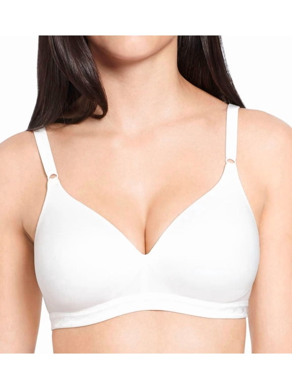 Women's Warner's 1269 Cloud 9 Wire Free Contour Bra (White 38C)