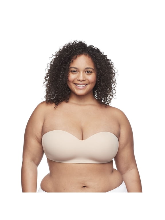 Easy Does It Easy Size Lightly Lined Wireless Strapless Bra RY0161A Color: Toasted Almond Size: MEDIUM