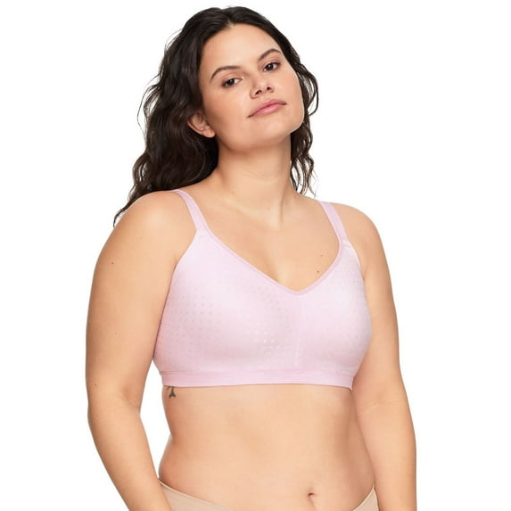 Warners Easy Does It Underarm Smoothing with Seamless Stretch Wireless Lightly Lined Comfort Bra RM3911F Color: Primrose Size: MEDIUM