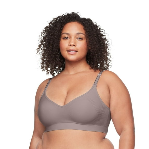 Warners Easy Does It Wireless Lift Convertible Comfort Bra RN0131A Color: Mink Size: SMALL