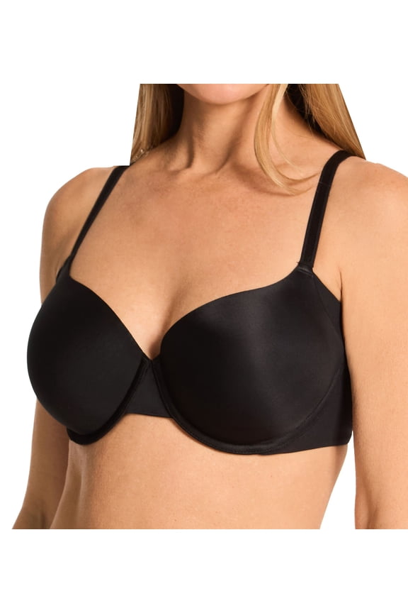 Women's Warner's RA3061A No Side Effects Underwire Lightly Lined Bra (Black 36C)