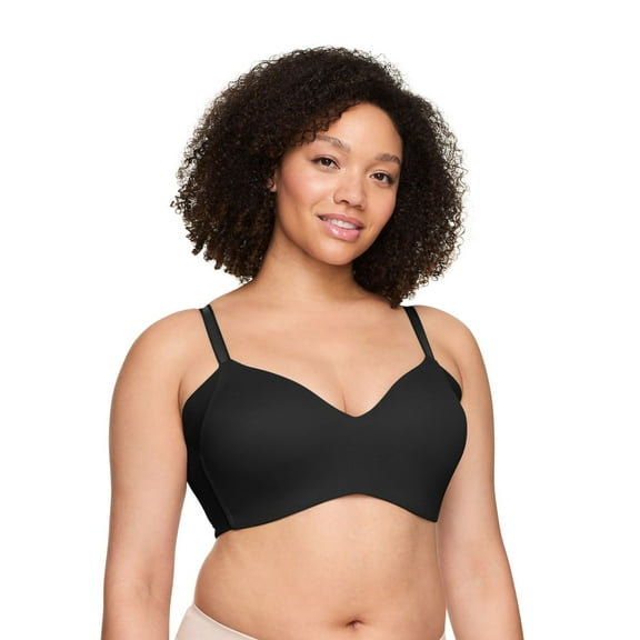 Warners No Side Effects® Underarm-Smoothing Wireless Bra RM3061A Color: Black Size: 34 C