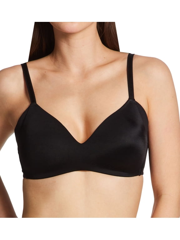 Women's Warner's RM3061A No Side Effects Underarm-Smoothing Wireless Bra (Black 36D)