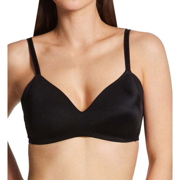 Women's Warner's RM3061A No Side Effects Underarm-Smoothing Wireless Bra (Black 38C)