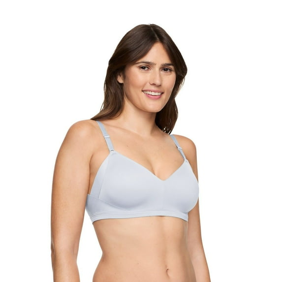 Warners No Side Effects® Underarm and Back-Smoothing Comfort Wireless Lift T-Shirt Bra RN2231A Color: Frost Size: X LARGE