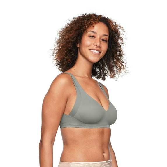 Warners No Side Effects® Underarm and Back-Smoothing Comfort Wireless Lightly Lined T-Shirt Bra RA2231A Color: Storm Size: XX LARGE