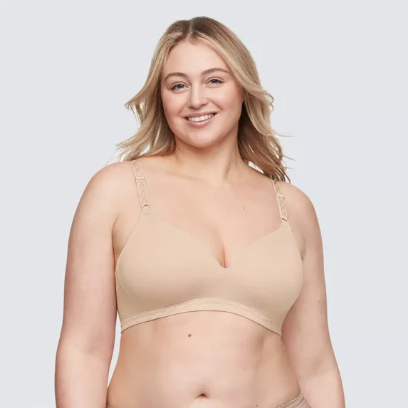 Warners® Simply Perfect® Super Soft Wireless Lightly Lined Comfort Bra, Butterscotch, 34A