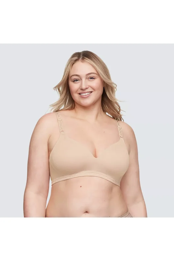 ® Simply Perfect® Super Soft Wireless Lightly Lined Comfort Bra, Butterscotch, 34C