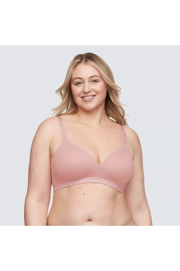 ® Simply Perfect® Super Soft Wireless Lightly Lined Comfort Bra RM1691T, Mauve, 36A