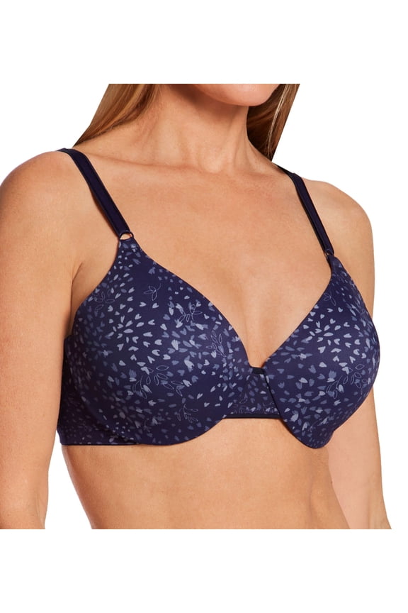 Women's Warner's 1593 This is Not a Bra Tailored Underwire Contour (Evening Blue Petals 38B)