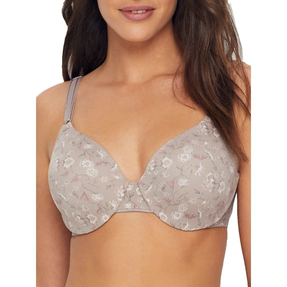 Warners This Is Not A Bra™ Cushioned Underwire Lightly Lined T-Shirt Bra 1593 Color: Mink Vintage Silk Size: 40 C