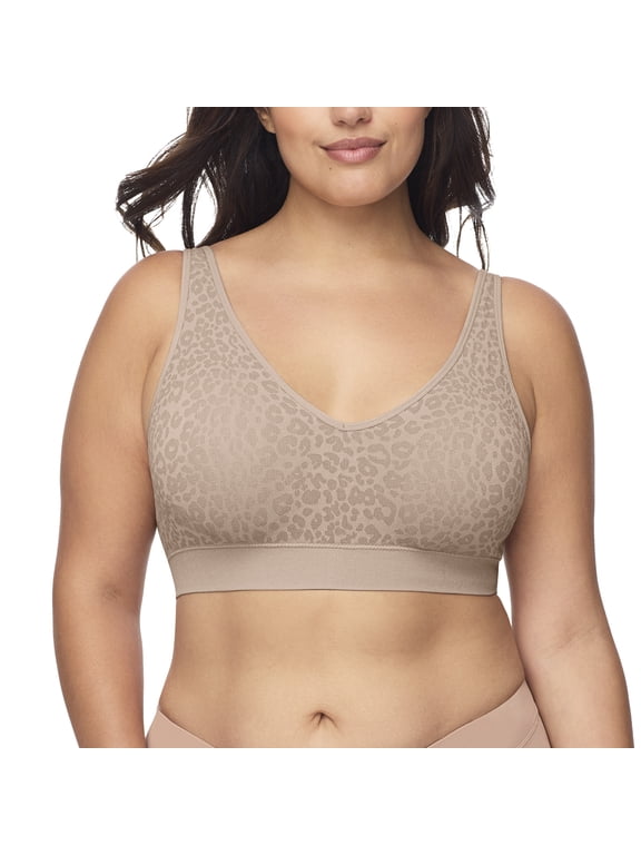 Warners Women's Blissful Benefits Easy Size Seamless Stretch Wireless Comfort Bra