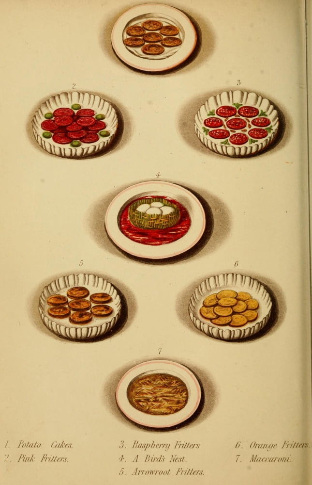 Warnes Model Housekeeper 1882 Potato Cakes Fritters & More Canvas Art - (24 x 36)