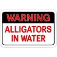thumbnail image 1 of Warning Alligators in Water Sign, 1 of 1