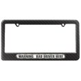 thumbnail image 1 of Warning, Bad Driver Here - Funny License Plate Frame, 1 of 1