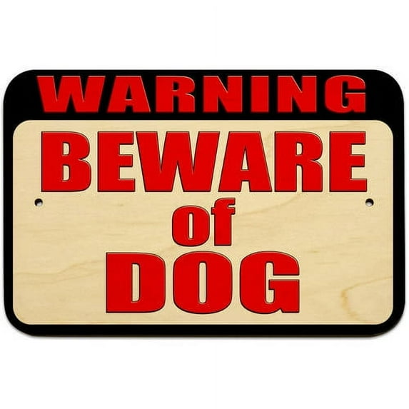Warning Beware of Dog Sign