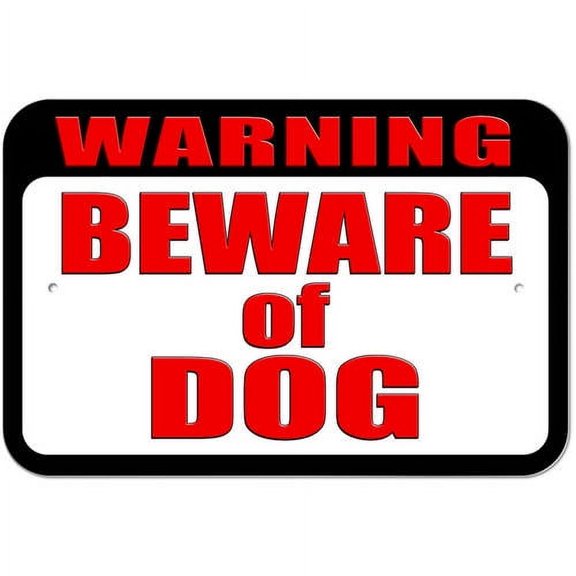 Warning Beware of Dog Sign