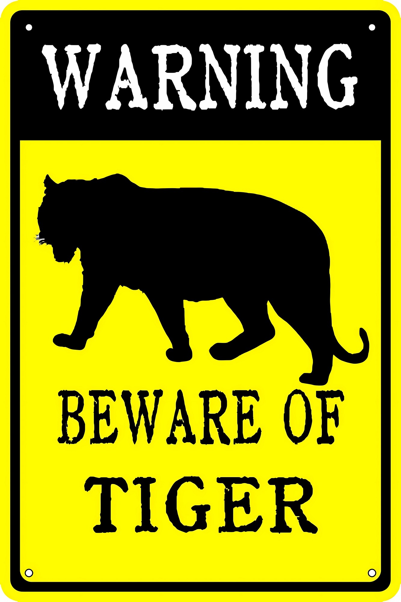 Sottobicchiere Gift Base "Beware Crazy Tigre Man" - 9x9 Cm - Finitura Lucida Con Supporto In Cartone Rigido - Idea Regalo Divertente