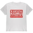 thumbnail image 1 of Warning Big Brother Youth T Shirt White YMD, 1 of 1