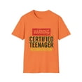 thumbnail image 1 of Warning Certified Teenager Don't Approach Men Women Humorous Turning 13th Years of Age Gift Unisex Softstyle T-Shirt, 1 of 4