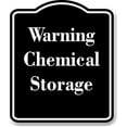 thumbnail image 1 of Warning Chemical Storage BLACK Aluminum Composite Sign 8.5''x10'', 1 of 9