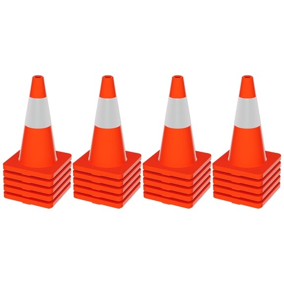 Warning Cone, Stable Base, Durable PVC, Orange Traffic Cone, Reflective Traffic Cone, Event Setup, Road Project, Coaching Clinic