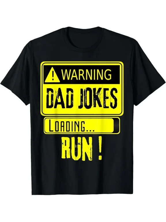 Warning Dad Jokes Loading Run T-shirt