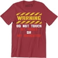 thumbnail image 1 of Warning Do Not Touch My Tools Or My Daughter Father Funny Dt Adult T-Shirt, 1 of 4