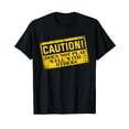 thumbnail image 1 of Warning Does Not Play Well With Others Caution Sign T-Shirt T-Shirt, 1 of 5
