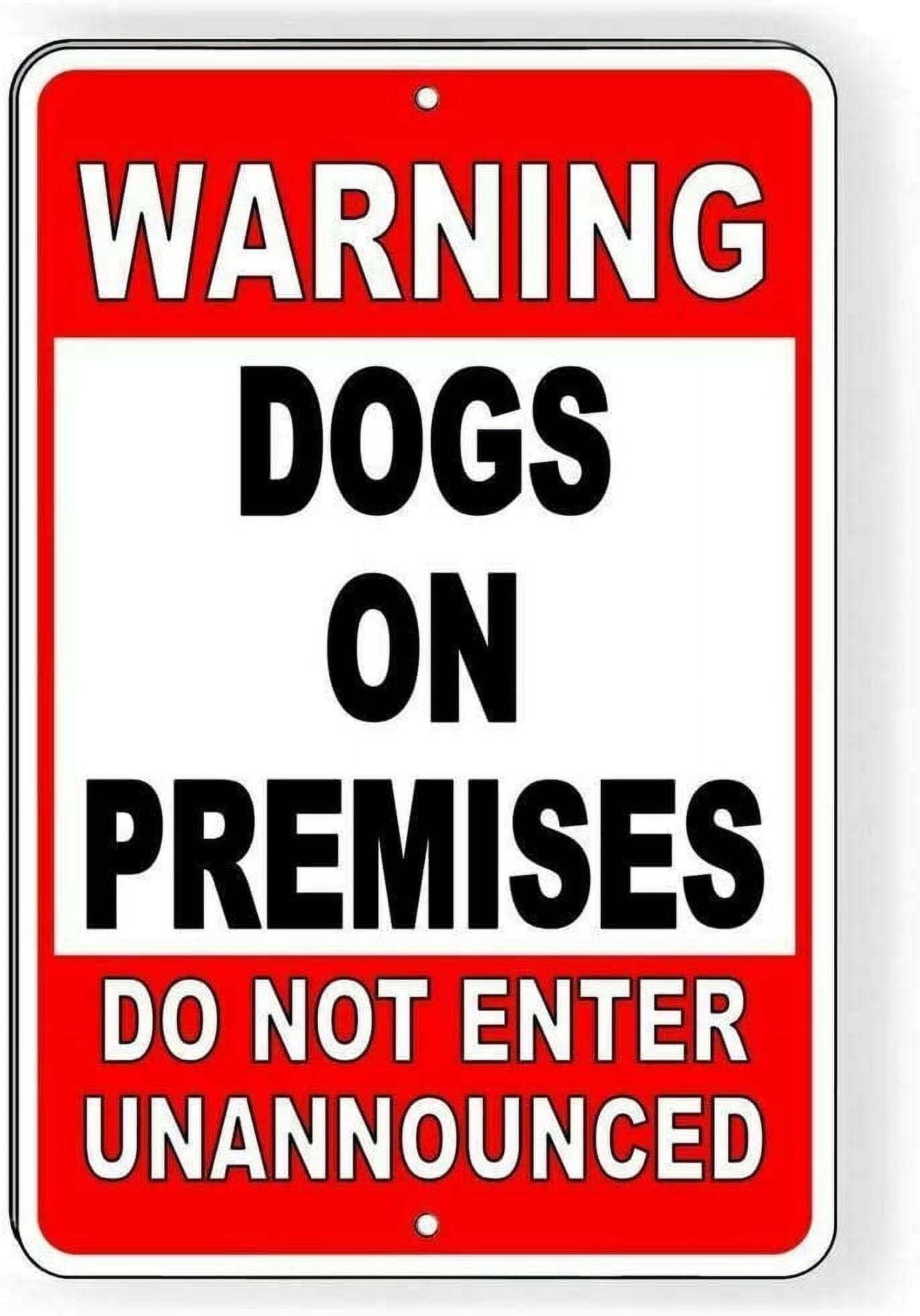 Warning Area Patrolled By Rottweiler Dog Safety Aluminum Metal Sign 12...