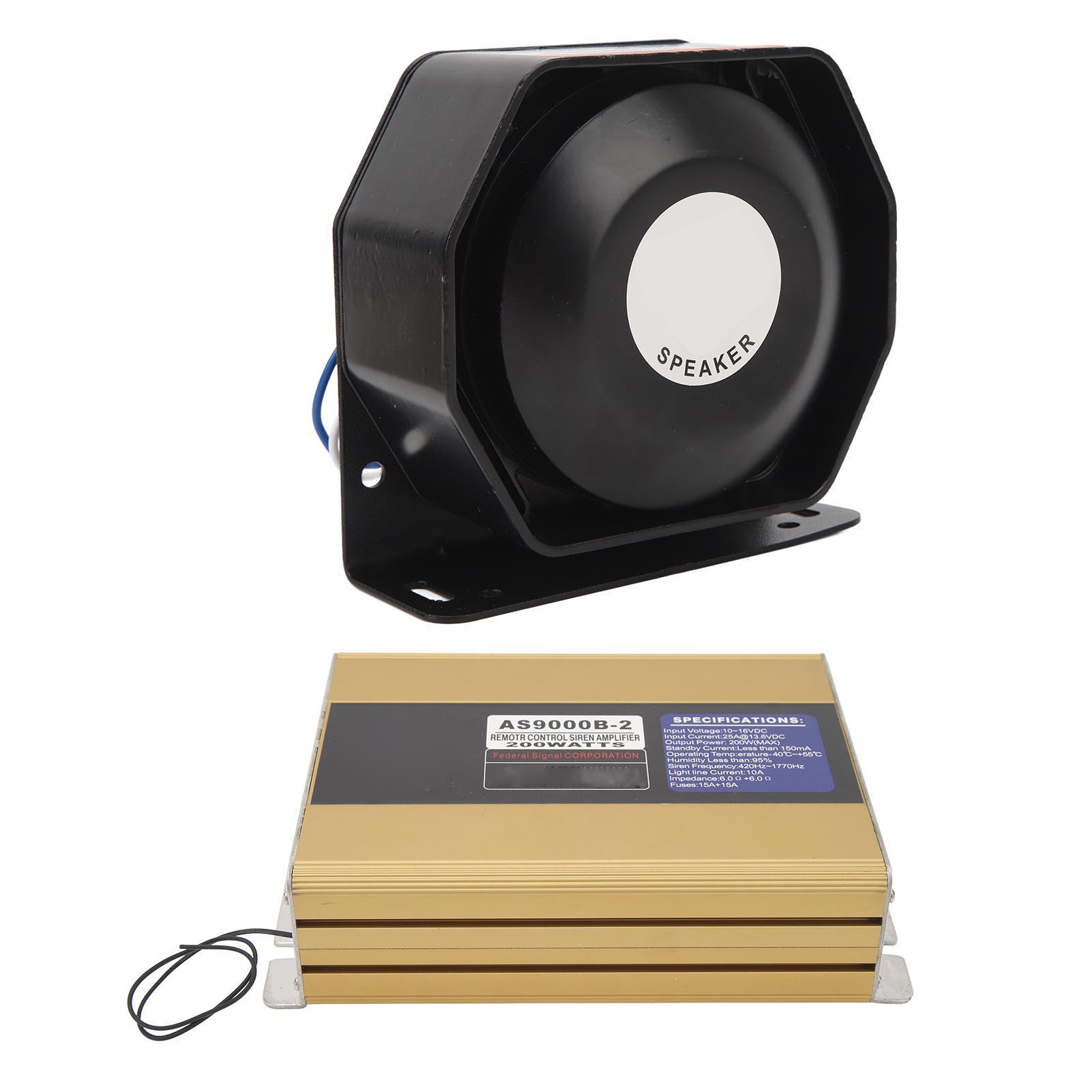 Warning Emergency Siren, Vehicle PA System For ATV For Fire Truck For