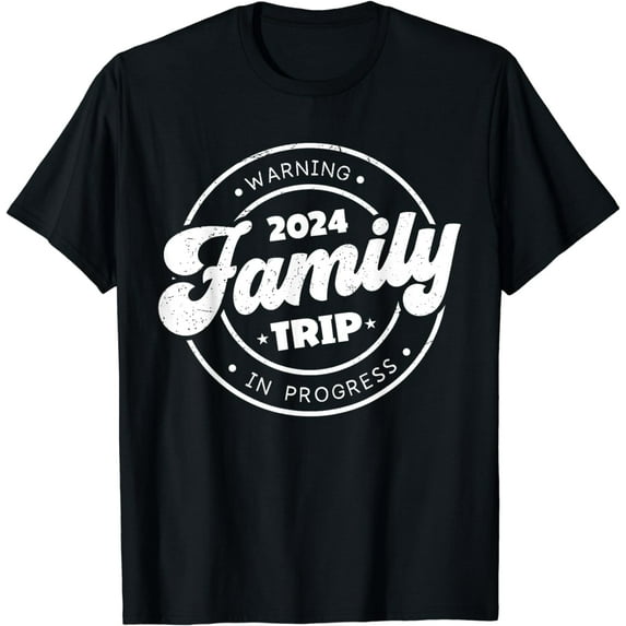 Warning Family Trip In Progress 2024 Family Reunion Matching T-Shirt