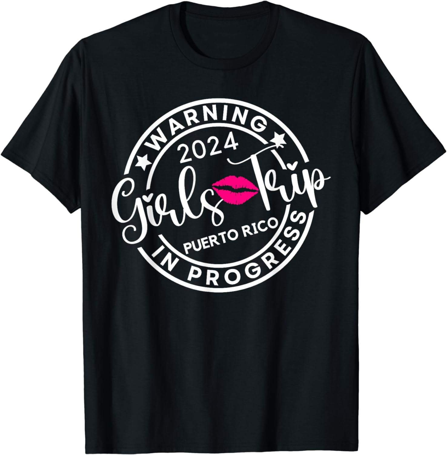 Warning Girls Trip 2024 Puerto Rico Best Friends Vacation TShirt
