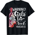 thumbnail image 1 of Warning Girls Trip In Progress 2024 Matching Vacation Squad T-Shirt, 1 of 4