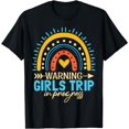 thumbnail image 1 of Warning Girls Trip In Progress Rainbow T-Shirt, 1 of 4